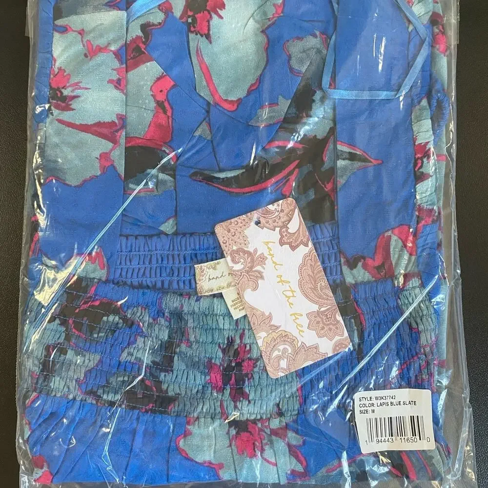 Band of the free Soria Dress Floral Blue Medium NWT - Picture 4 of 8